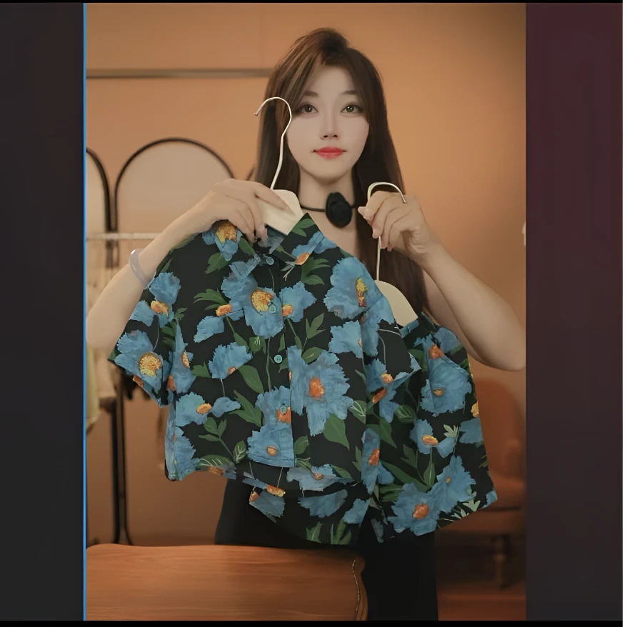 【现货下午飞】夏季男童时尚百搭复古衬衫两件套宽松洋气潮款套装