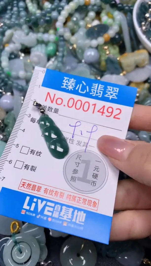 【闪购商品】翡翠颈饰未镶嵌含绳0001492