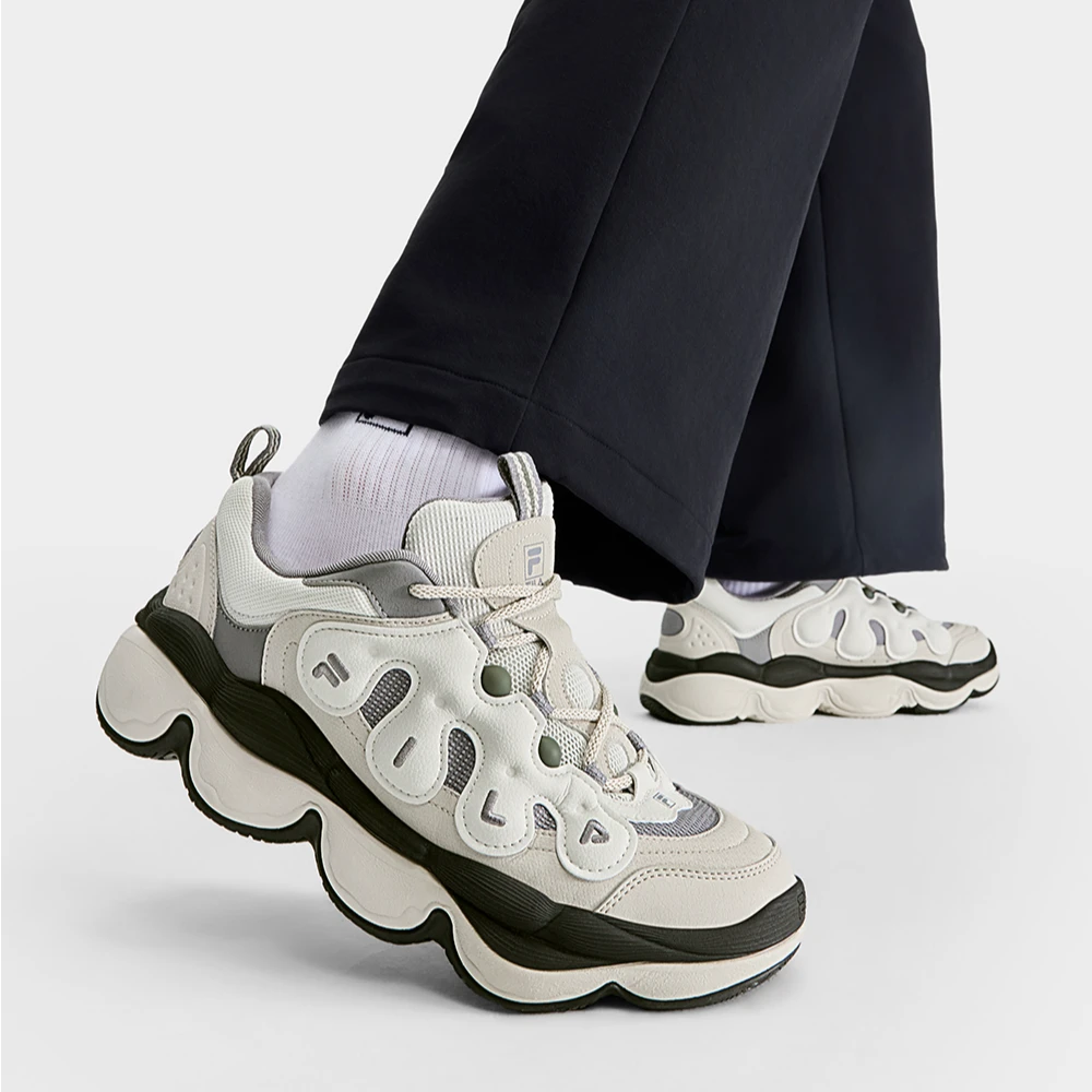 Fila/斐乐运动鞋男豌豆鞋增高复古潮流厚底秋冬老爹鞋F12M541114F