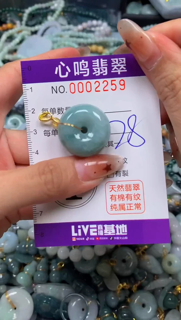 翡翠未镶嵌颈饰闪购002259