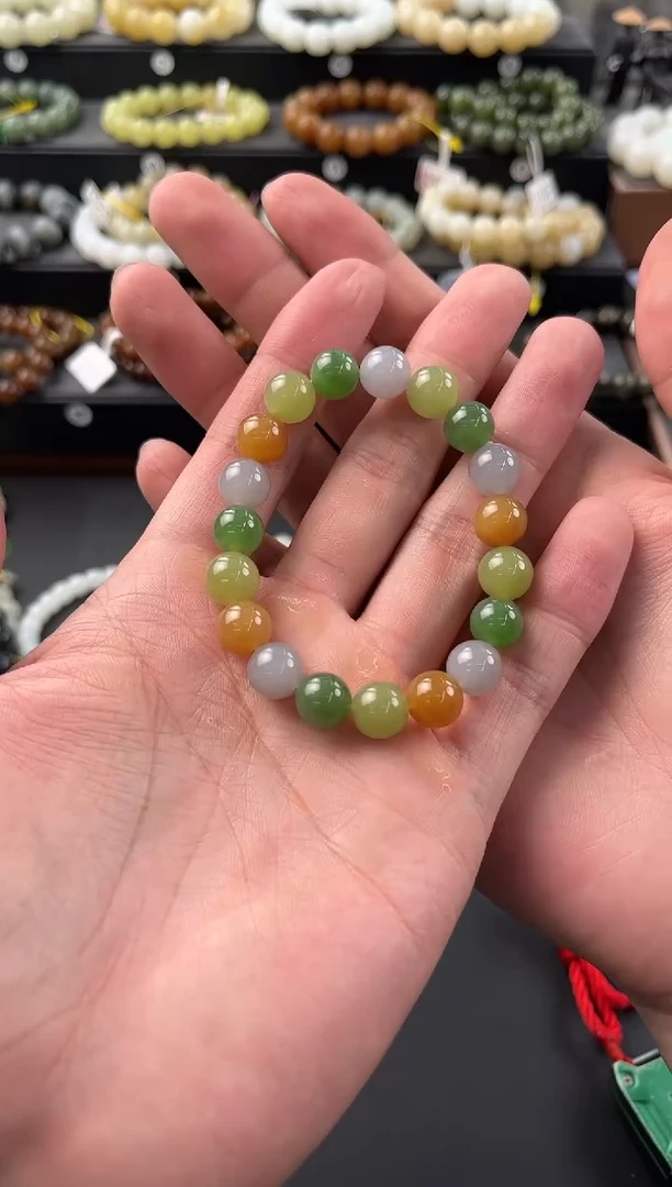 手串未镶嵌和田玉多宝手串卡10微色差