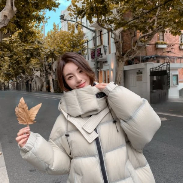 【米叨叨】2024新款新国标95白鸭绒羽绒服高蓬版本Y24174