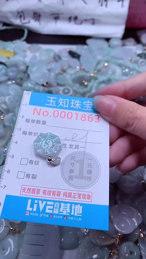 翡翠未镶嵌吊坠(不含链)1863