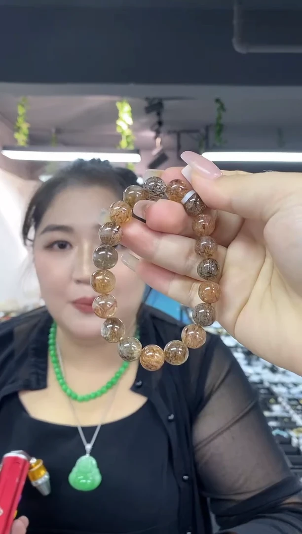 水晶手串未镶嵌多样性发其一颜色微差