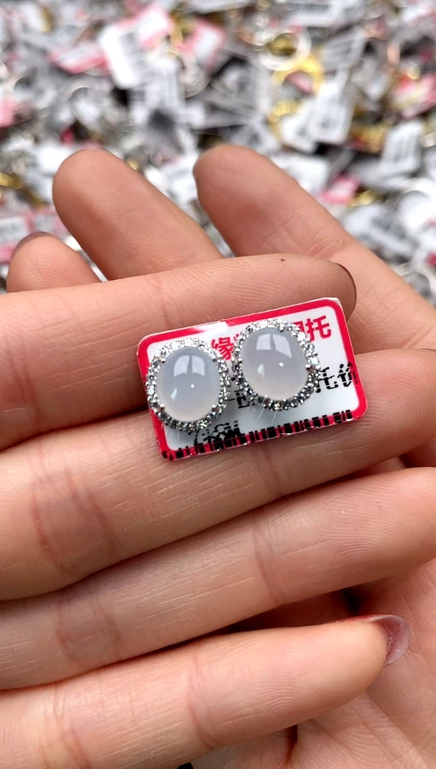 【闪购商品】翡翠戒指银S925镶嵌66666  10