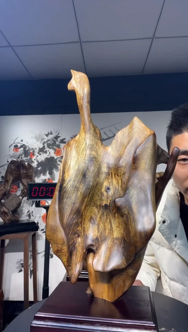 【闪购商品】金丝楠木雕金丝楠木工艺品摆件