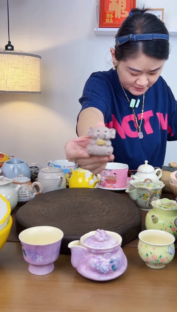 景德镇陶瓷小象茶宠