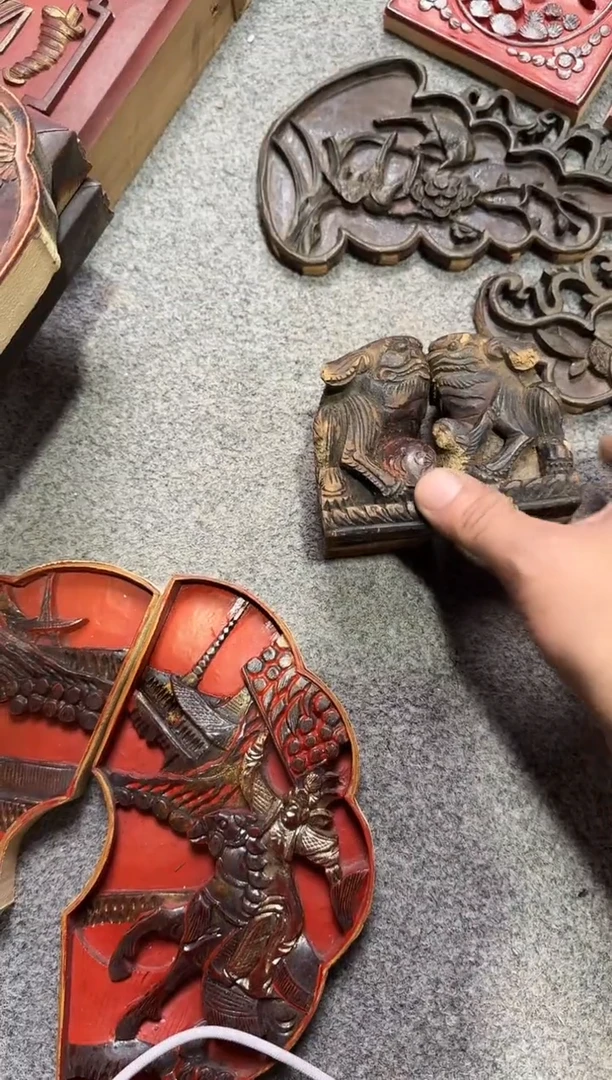 香榧木野***坡老木雕老物件