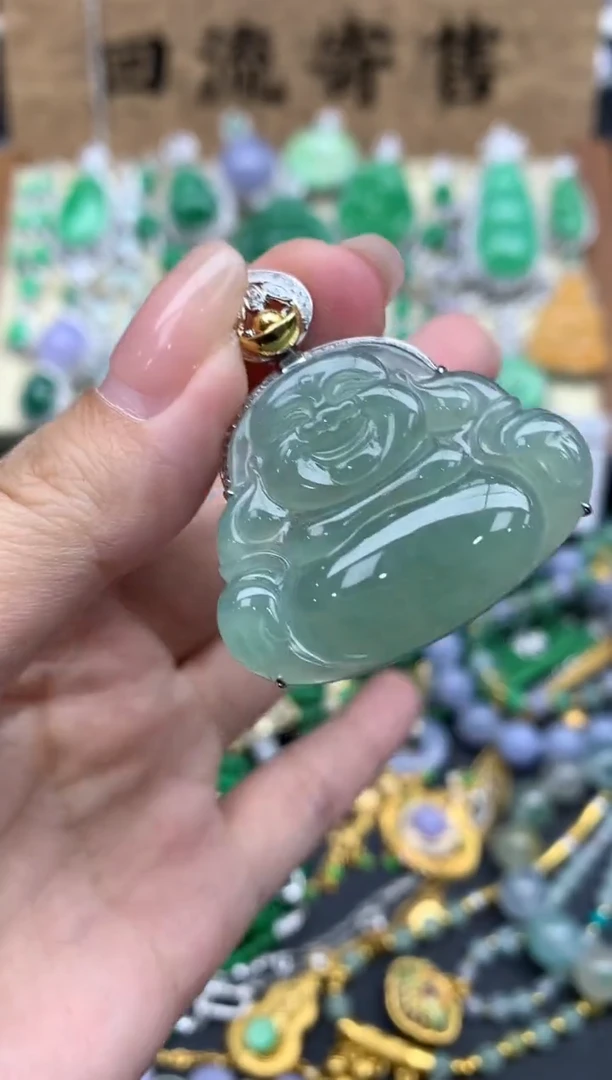 【闪购商品】翡翠颈饰18K金镶嵌426-中国好珍宝