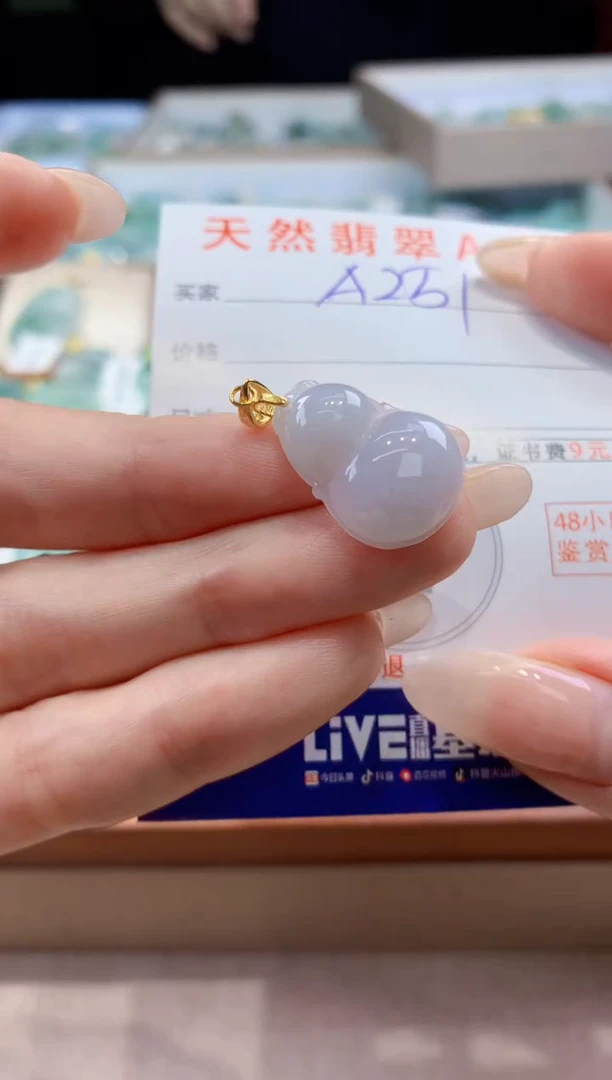 翡翠未镶嵌颈饰天然A货翡翠挂件