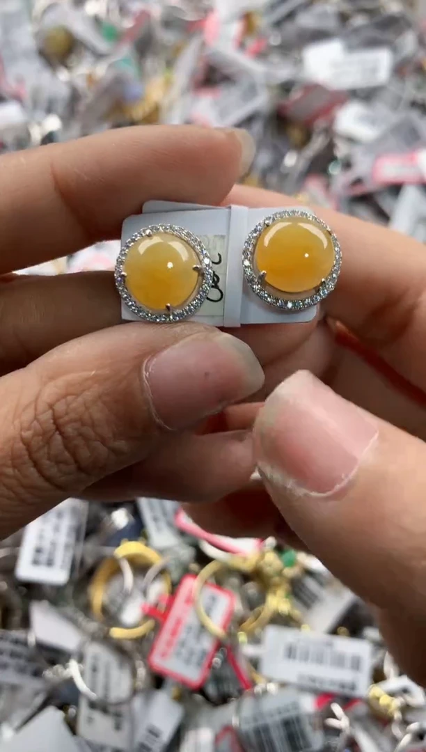 银S925镶嵌戒指翡翠888---3