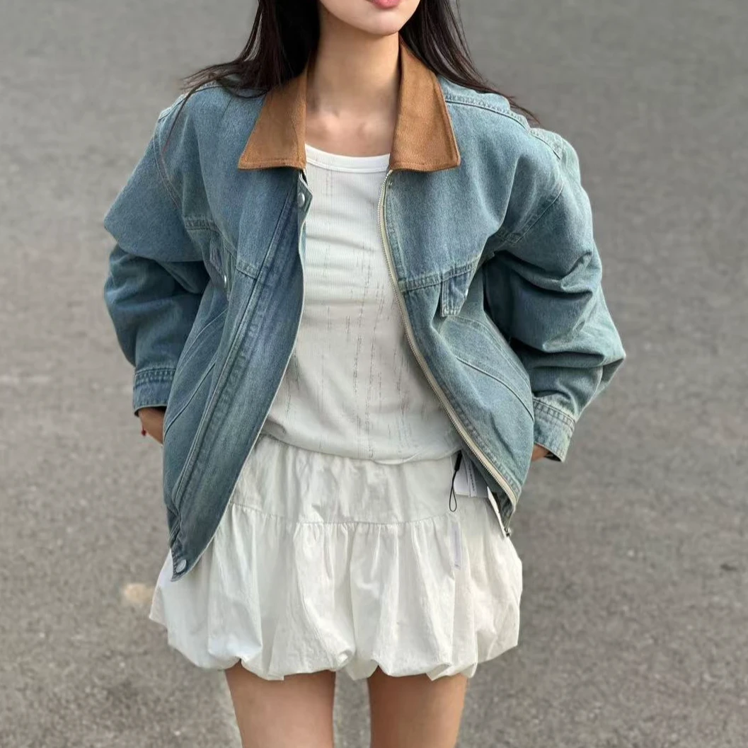 IN OASIS 新款花苞裙白色百搭裙裤