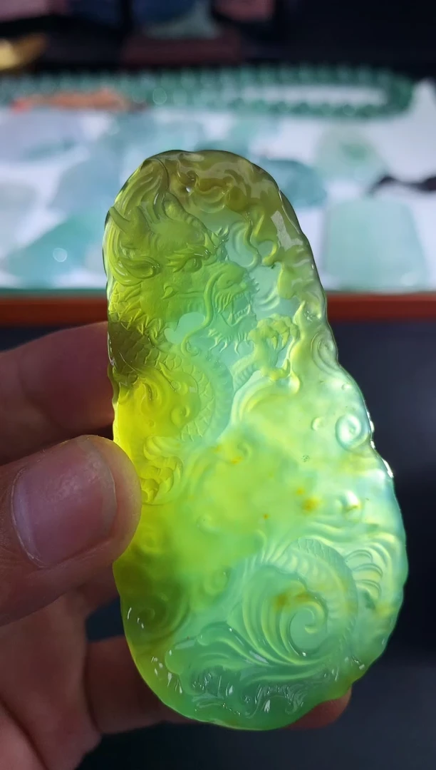 翡翠未镶嵌颈饰 天然A货翡翠 定制翡翠 定金