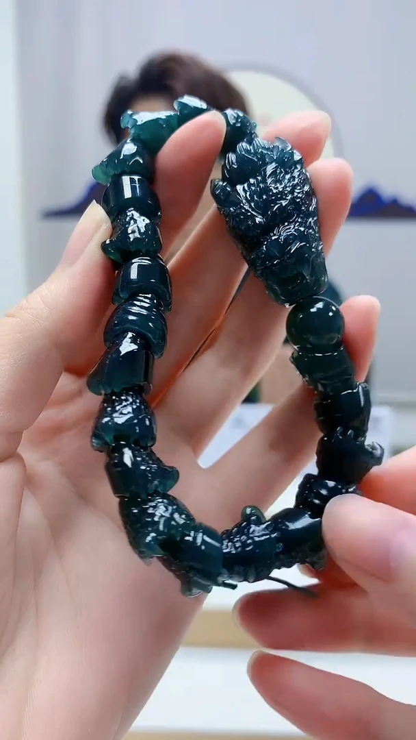 未镶嵌定制翡翠5159zm-毛货手串156