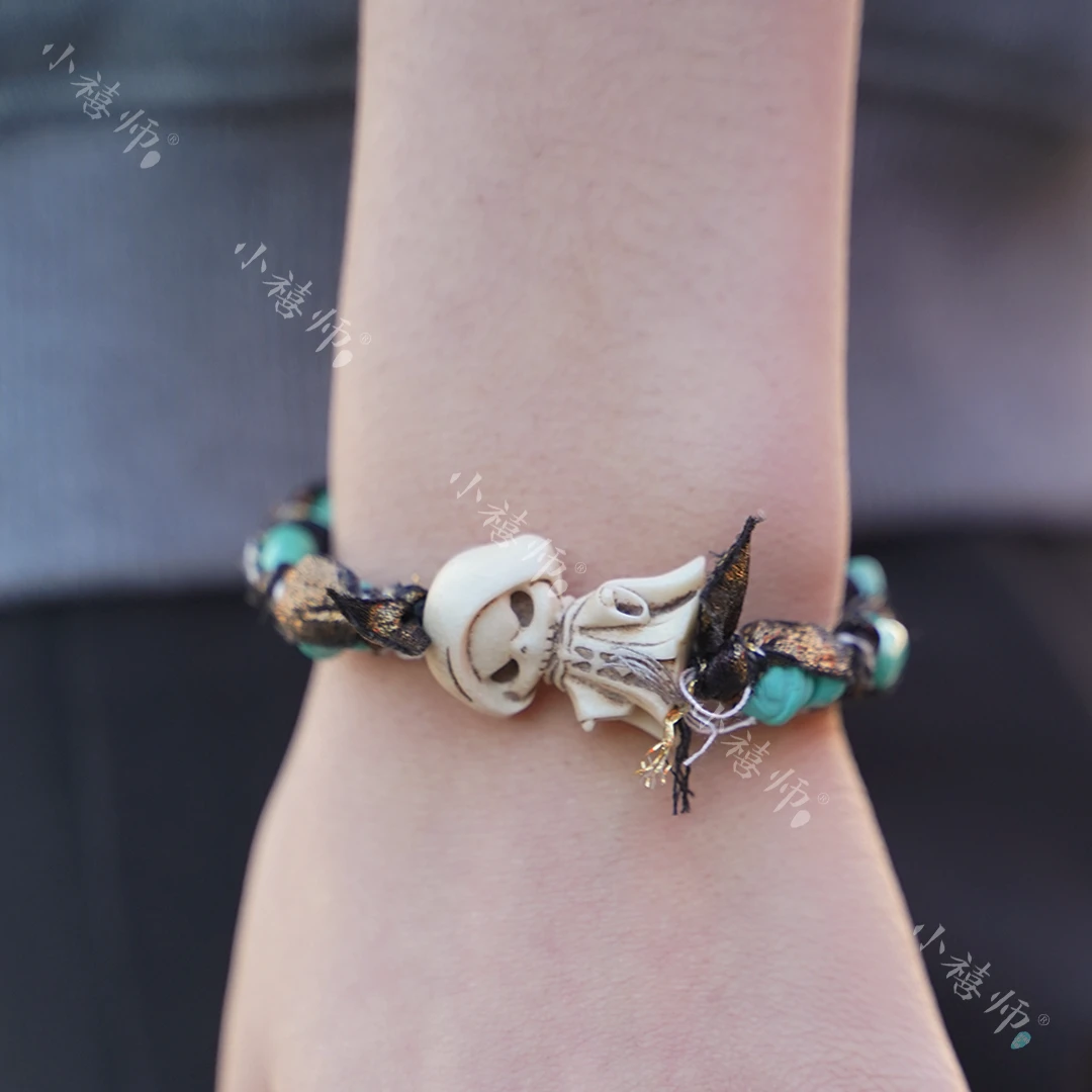 【夜骸】绿松石鹿角手链