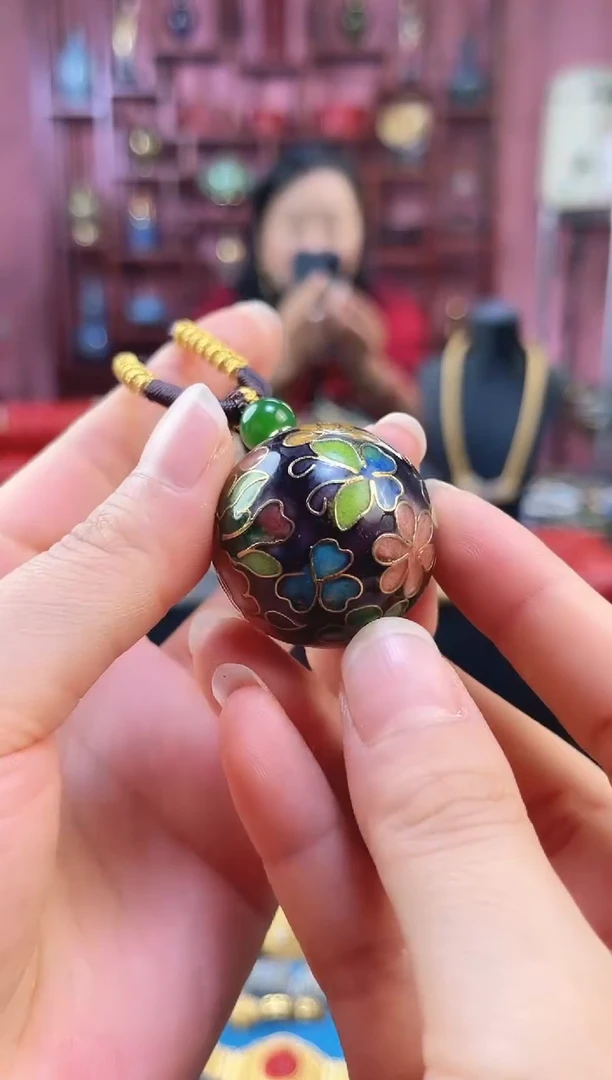 非遗景泰蓝3.0大珠子 紫色
