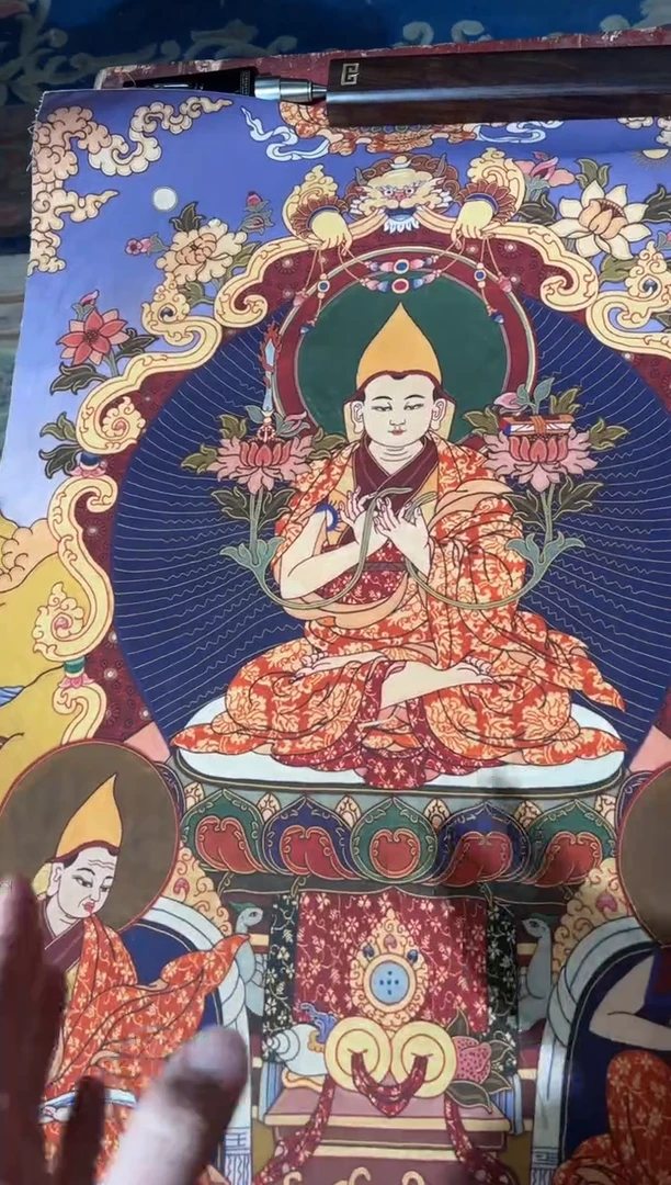 卷轴画龙妹的唐卡tk16