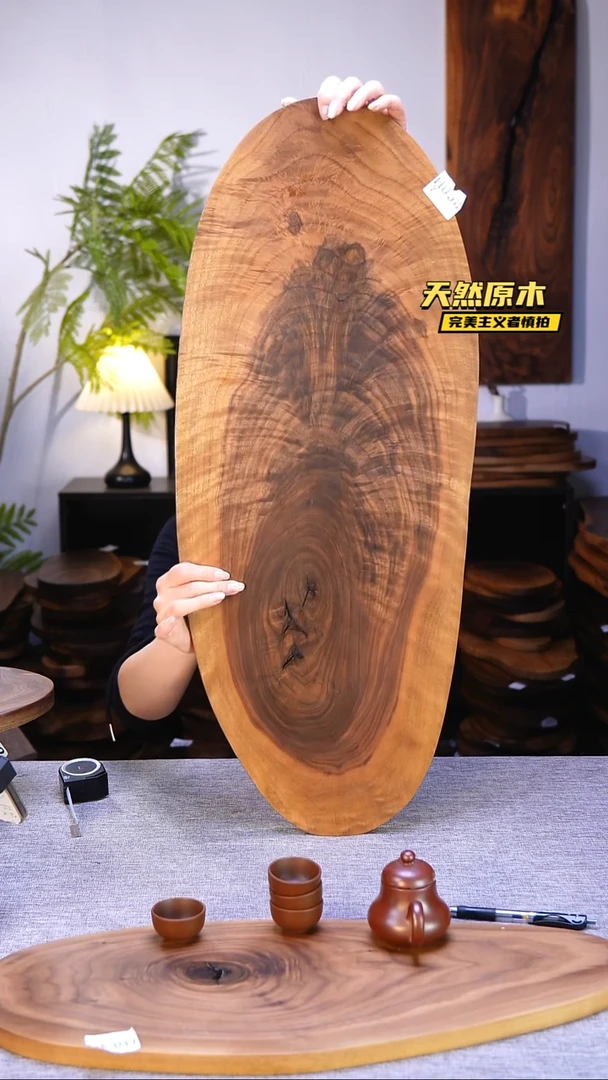 木北美黑胡桃原木.干裂疤结不属于商品质量问题完美主义者慎拍