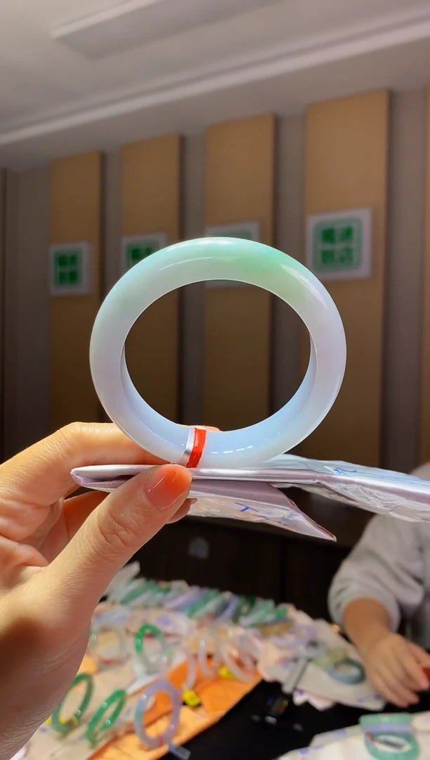 未镶嵌手镯翡翠-N125 圈口55.4