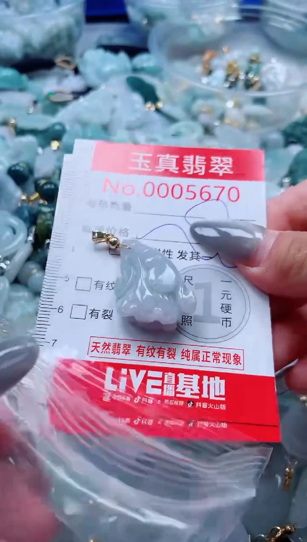 吊坠(不含链)未镶嵌翡翠5670