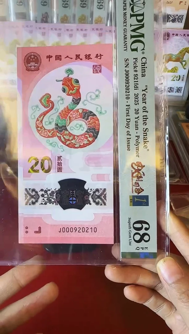 塑料2025 蛇钞 单张  000920210