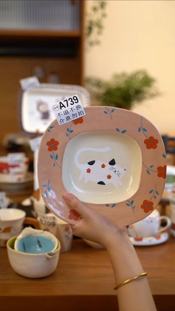 摆件A739  阿满屋手工手作陶瓷