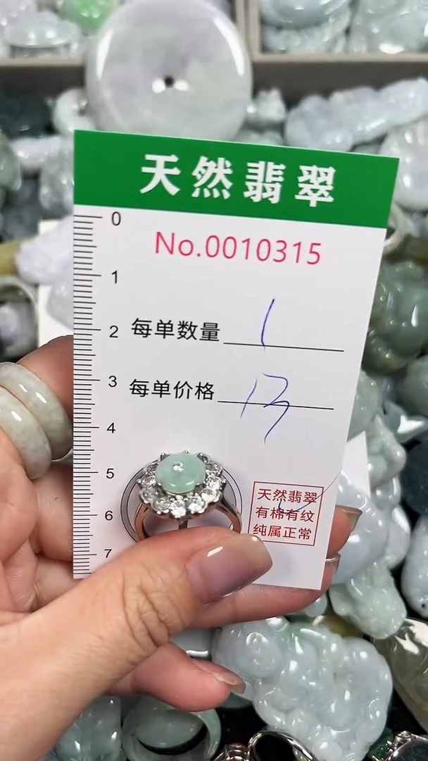 翡翠未镶嵌吊坠(不含链)0315