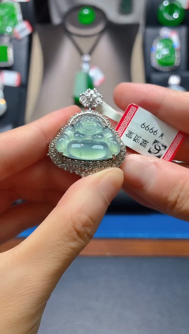 翡翠未镶嵌颈饰天然C02