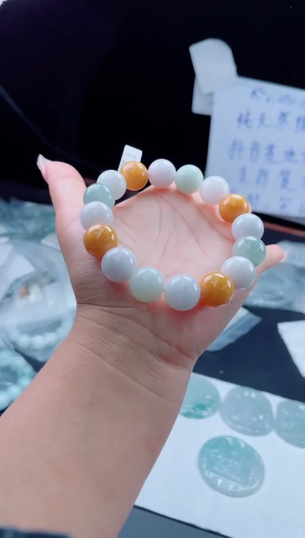 未镶嵌定制翡翠珠串