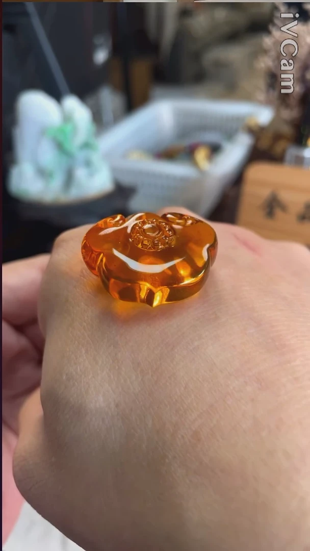 琥珀颈饰未镶嵌1482号