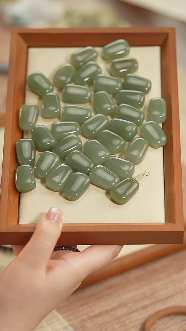 和田玉未镶嵌吊坠(不含链)晴水和田玉 无事牌扣头（多样性发其一）