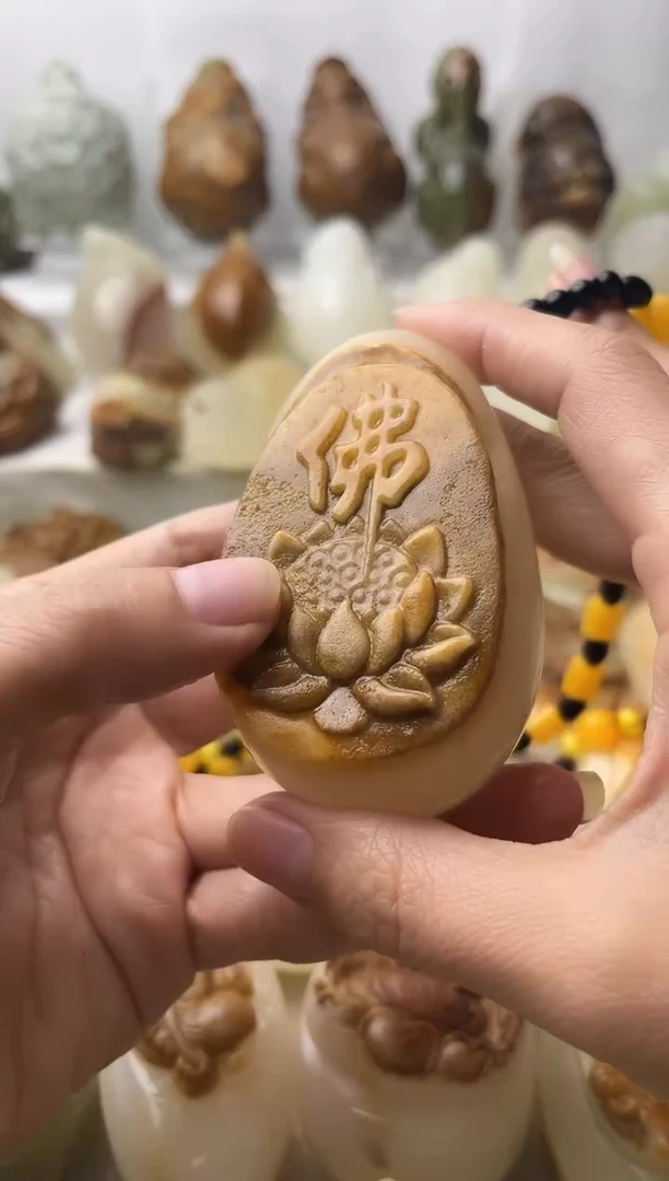 石材古青石棉纹正常不退换佛莲花