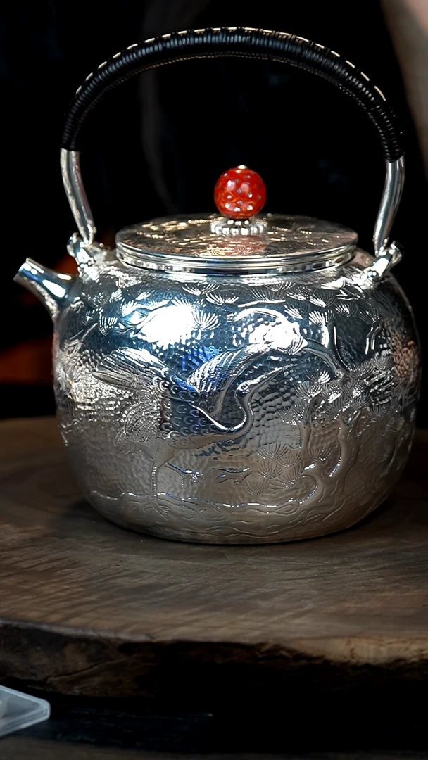 【闪购商品】手工仙鹤提梁烧水壶