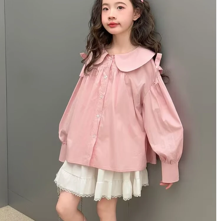 儿童春季现款娃娃衫衬衫