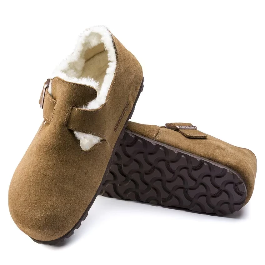 【直播特卖 No退huan】BIRKENSTOCK 冬季绒面保暖毛毛全包勃肯鞋