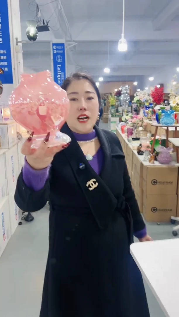 【闪购商品】玻璃花伴你花瓶微瑕-12P2W