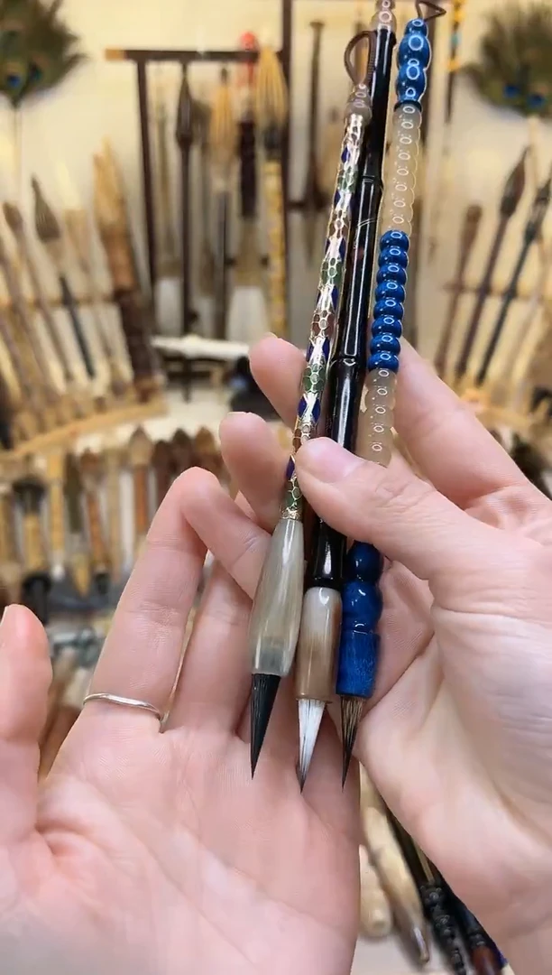 【清水试笔，拒绝蘸墨】墨琳笔庄毛笔3支