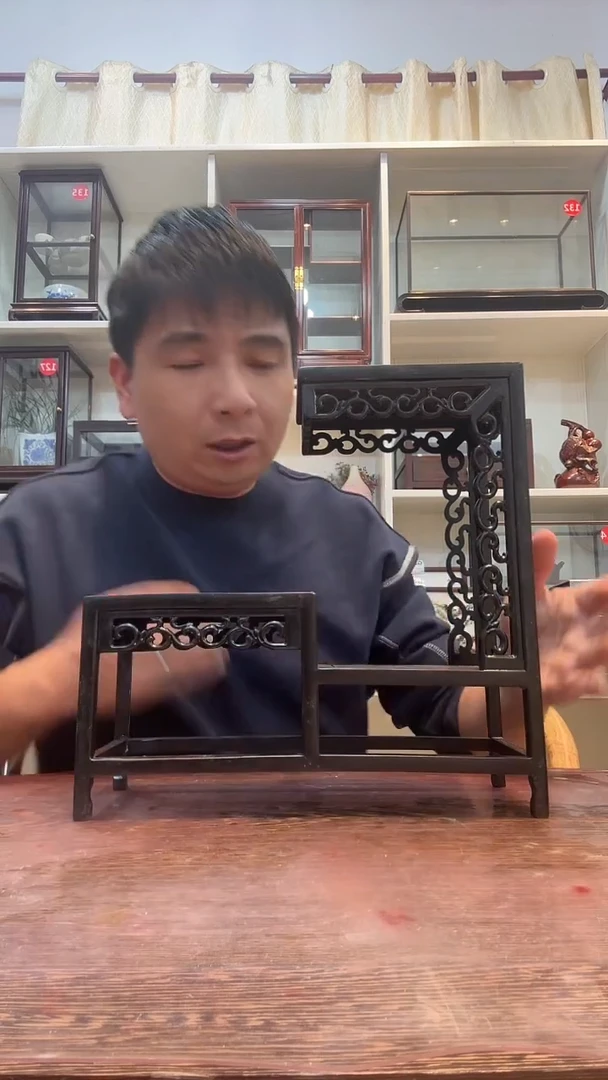 东非黑黄檀（紫光檀）跳水台大号博古架338