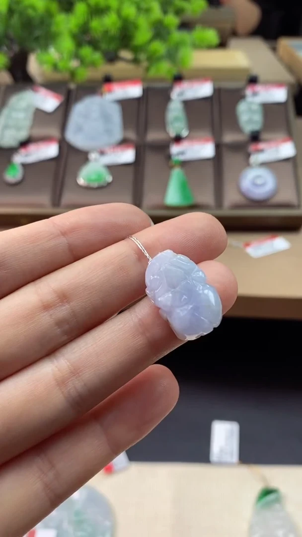 【闪购商品】翡翠颈饰未镶嵌貔貅