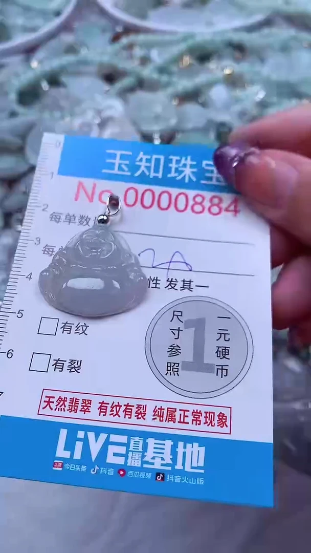 翡翠未镶嵌吊坠(不含链)884