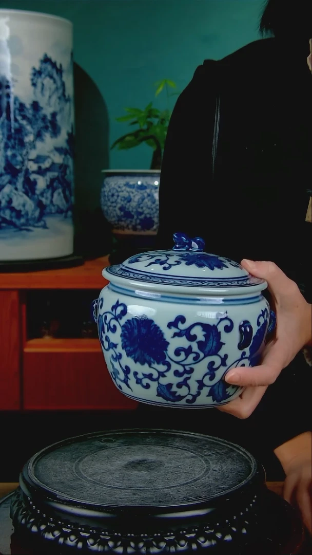 摆件陶天*十景德镇手绘陶瓷8888