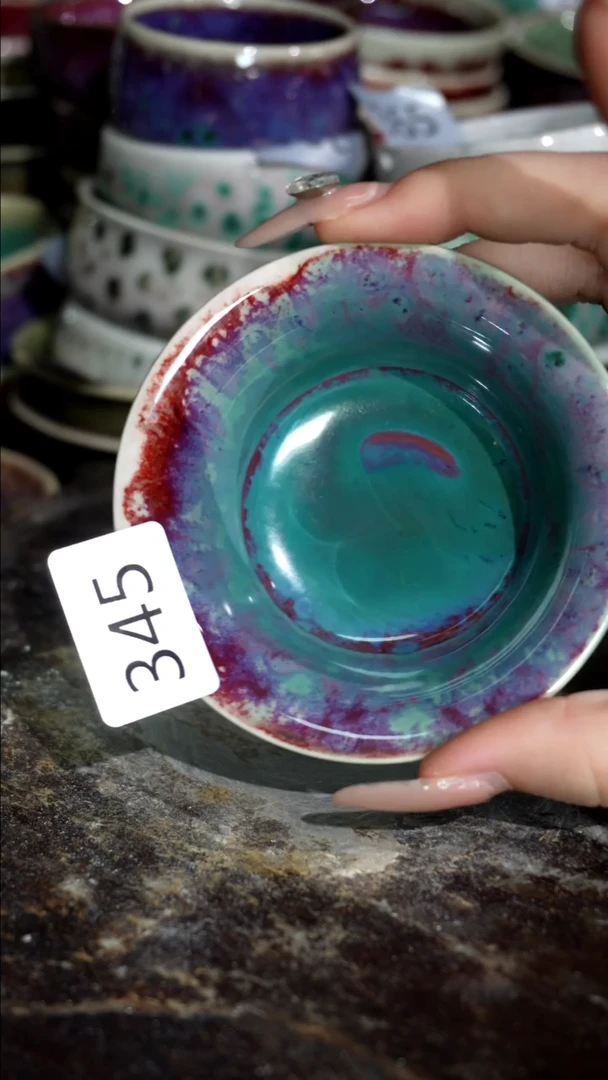 摆件精品窑变钧瓷茶器