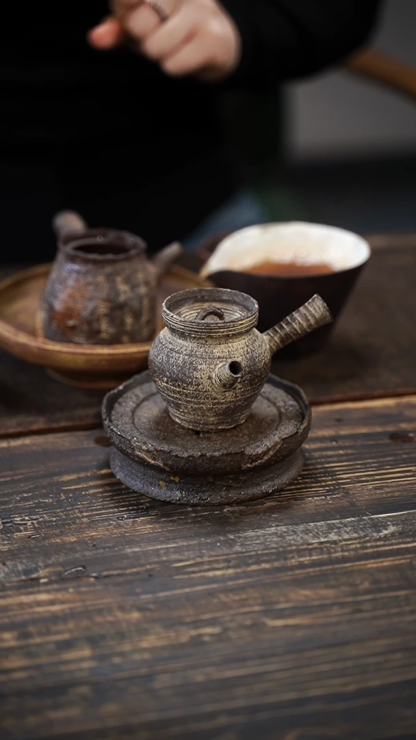 全手工制作  南蛮侧把壶