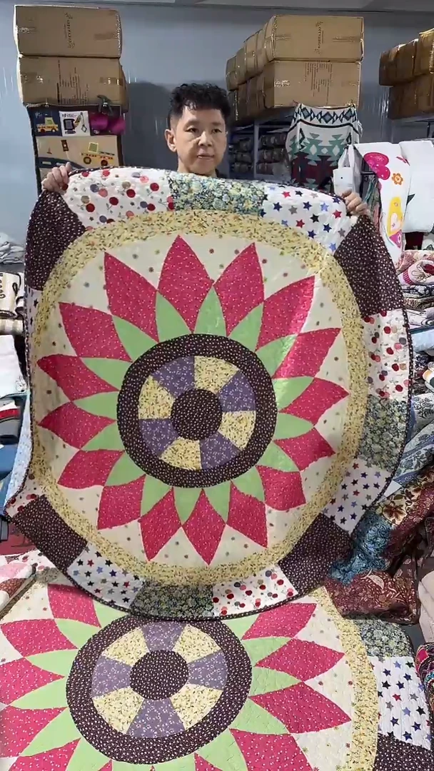 棉79号全棉地垫真拼直径170