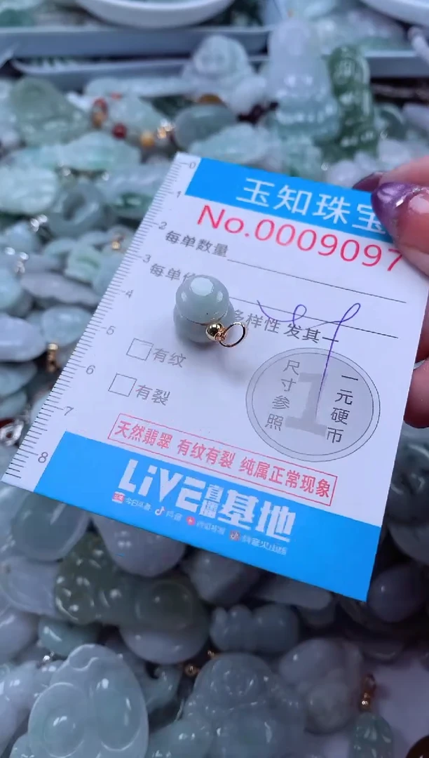 翡翠未镶嵌吊坠(不含链)9097