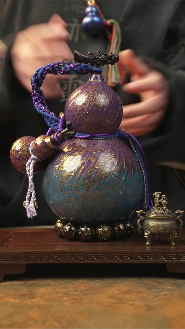 後***叶441「紫渊龙曜葫」大漆一物一拍记葫堂出品