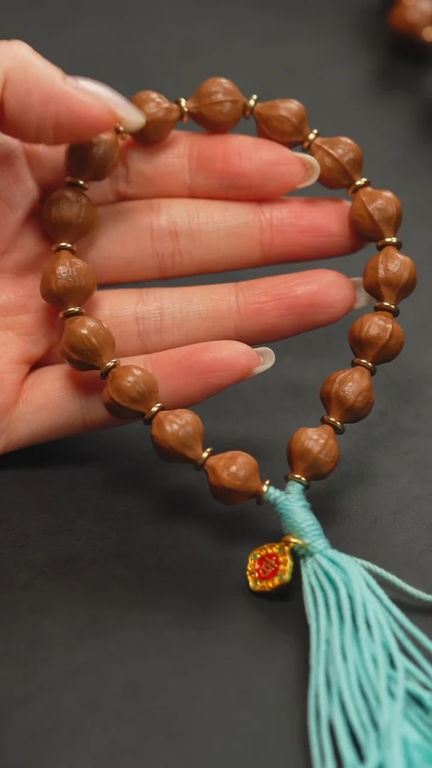 橄榄核手串1.3蜜桃臀素串