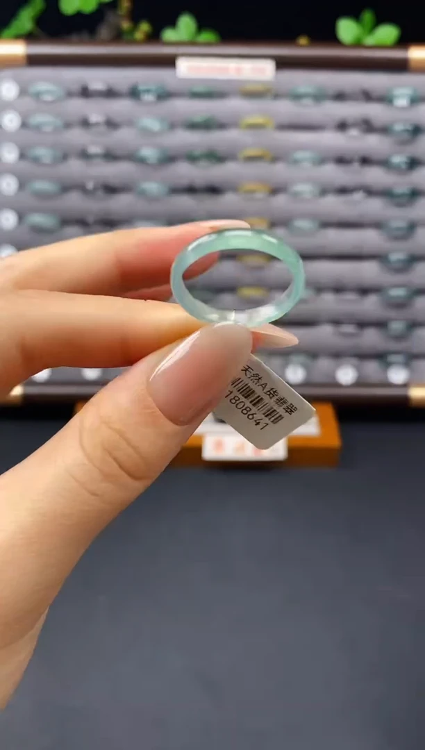翡翠戒指未镶嵌天然A货翡翠08641