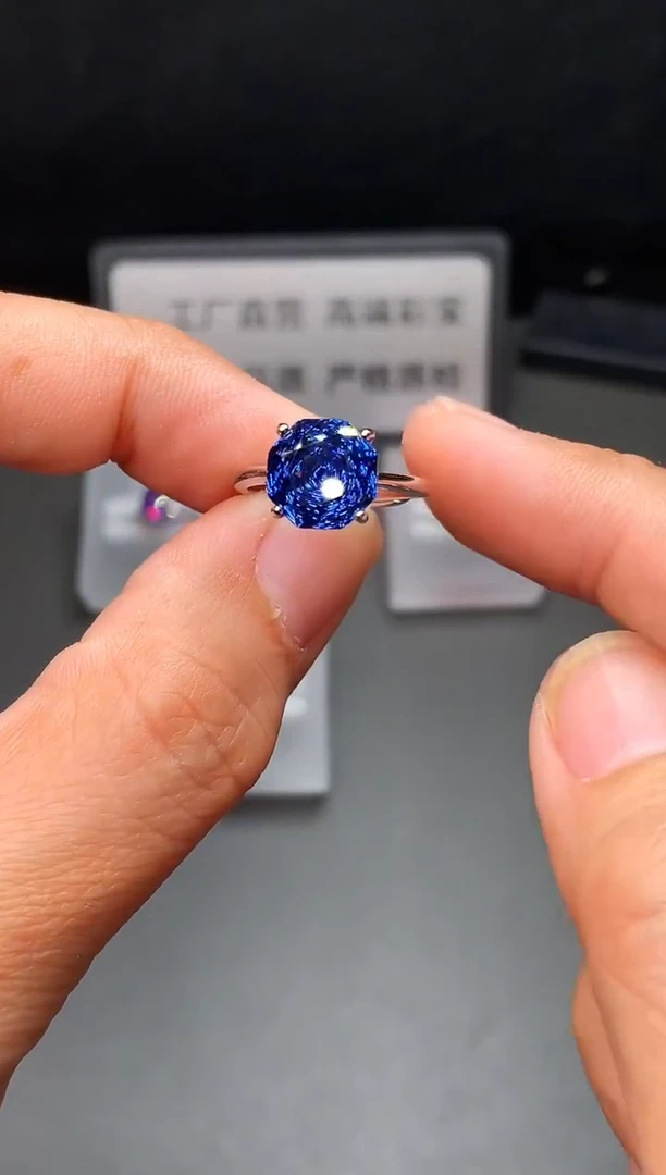 银S925镶嵌戒指托帕石111