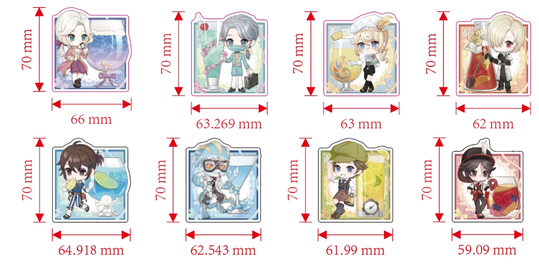 第五人格同人原创亚克力滴胶冰箱贴冰箱贴扇子笔记本充电宝盲盒